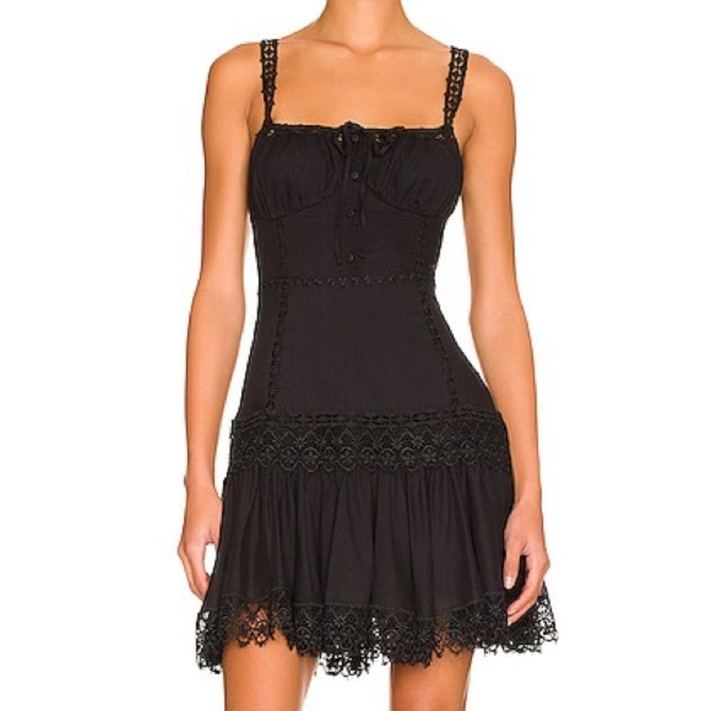 CHARO RUIZ IBIZA | Elodie Short Dress in Black Size: XS